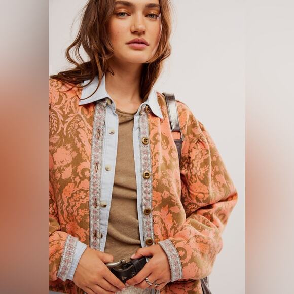 NEW Free People Drifter Sweatshirt Earth Combo - Picture 2 of 9